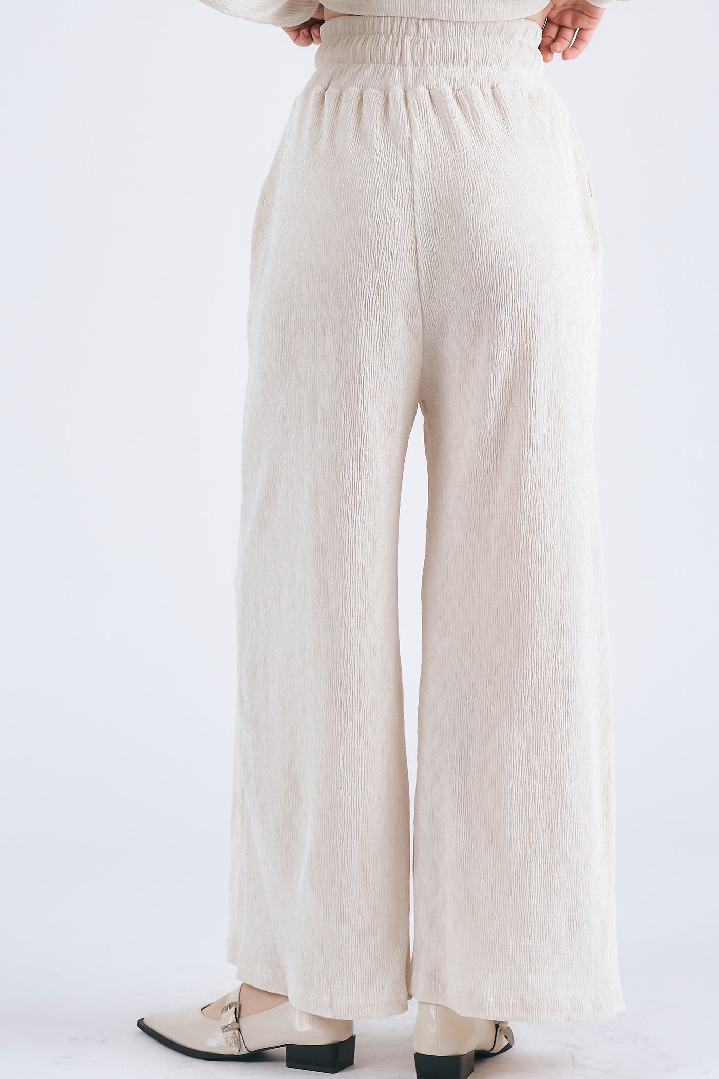 storets.com Milla Velour Wide Leg Pants