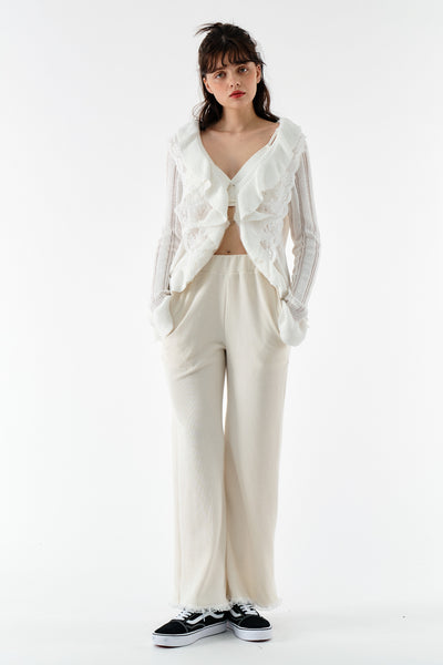 storets.com Miller Ruffle front Cardi Jacket