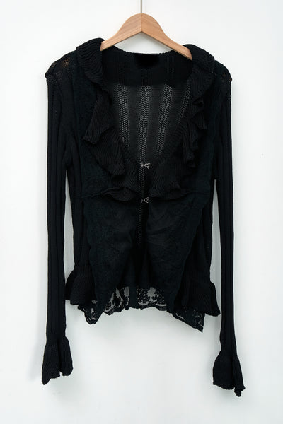 storets.com Miller Ruffle front Cardi Jacket