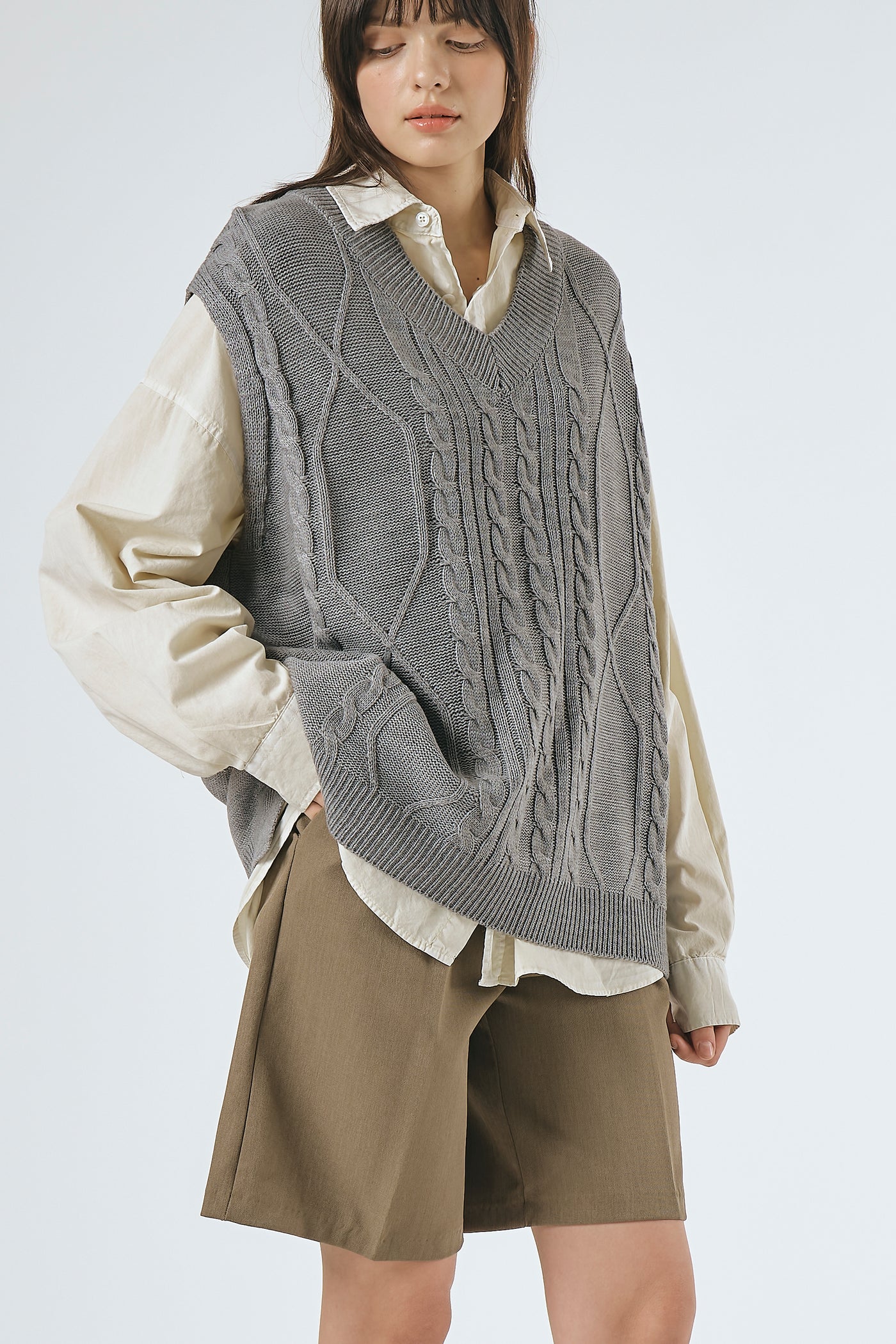 storets.com Mindy Fisherman Cable Sweater Vest