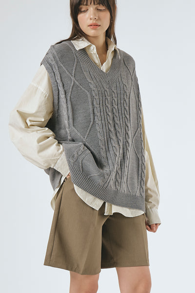 storets.com Mindy Fisherman Cable Sweater Vest