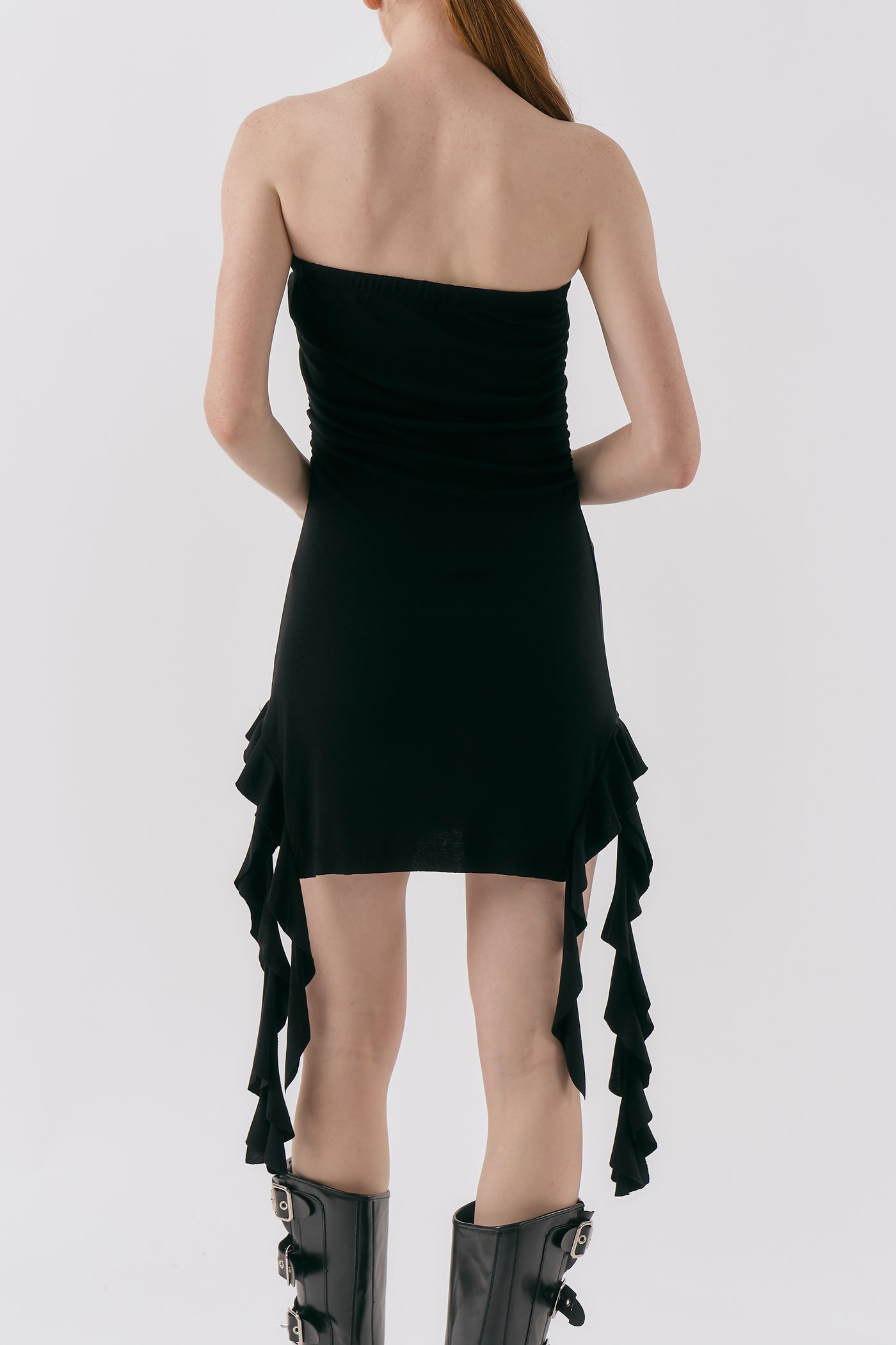 storets.com Mindy Ruffled Jersey Dress