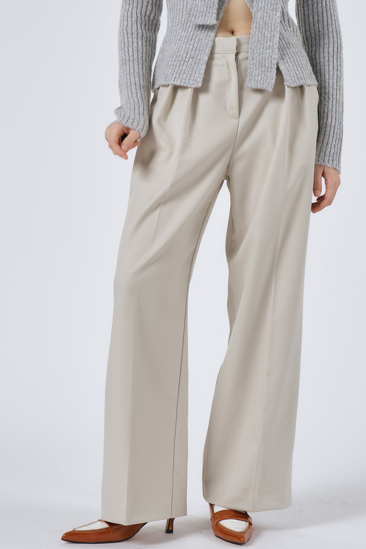 storets.com Olive Wide Leg Pants