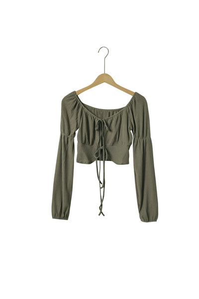 storets.com Pam Puff Sleeved Cropped Top