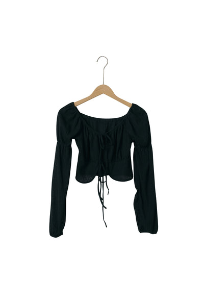 storets.com Pam Puff Sleeved Cropped Top