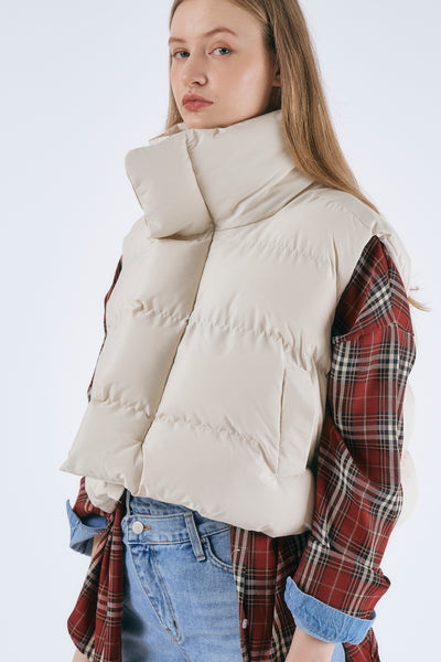 storets.com Phoebe Cropped Puffer Vest