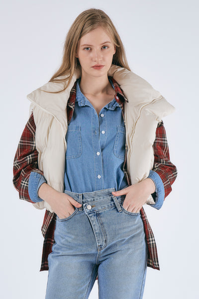 storets.com Phoebe Cropped Puffer Vest
