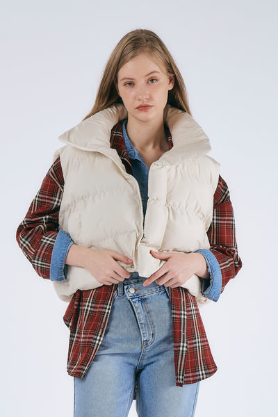 storets.com Phoebe Cropped Puffer Vest