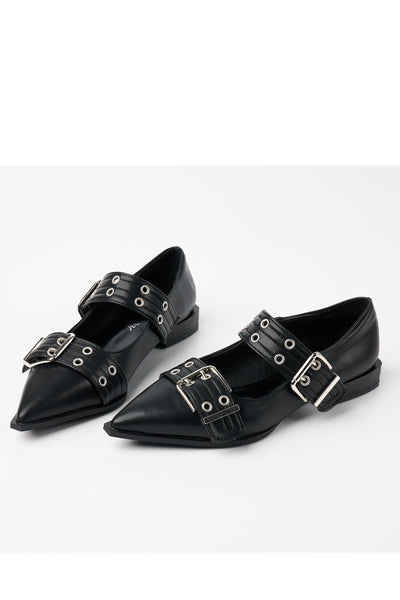 storets.com Pointy Belted Flats