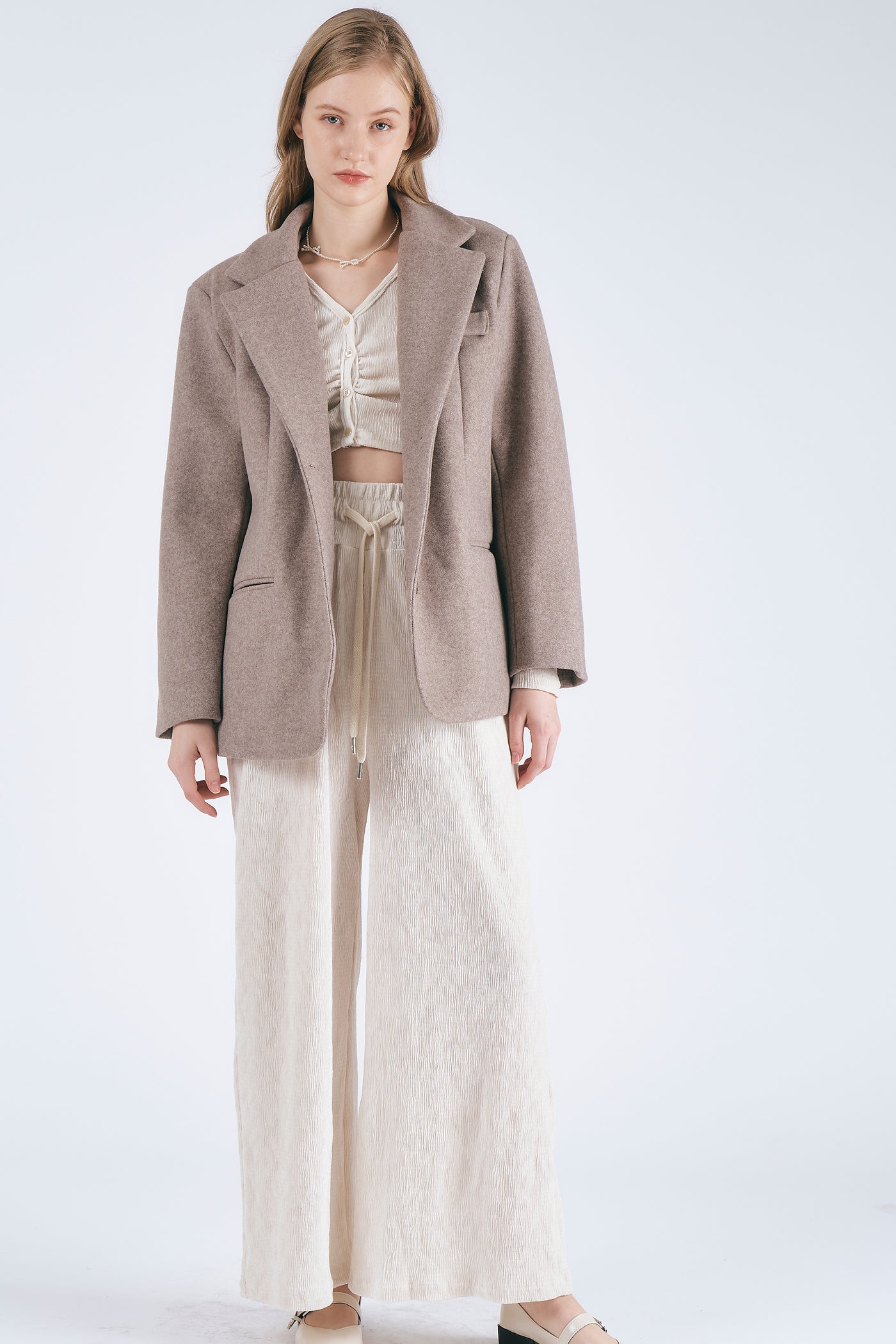 storets.com Poppy Woolblend Quilted Blazer