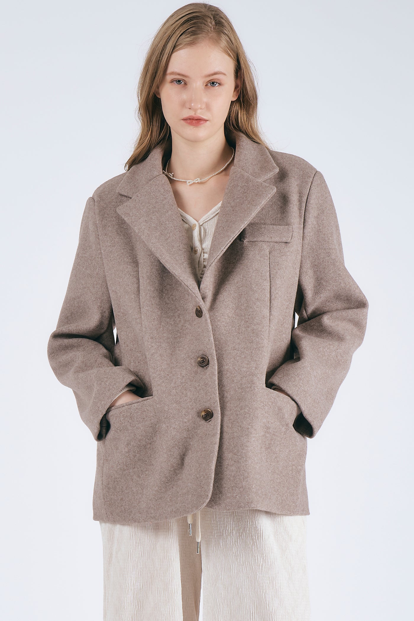 storets.com Poppy Woolblend Quilted Blazer