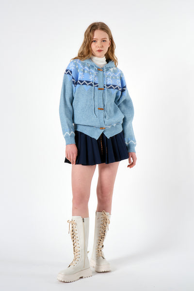 storets.com Queeny Intarsia Sweater Jacket