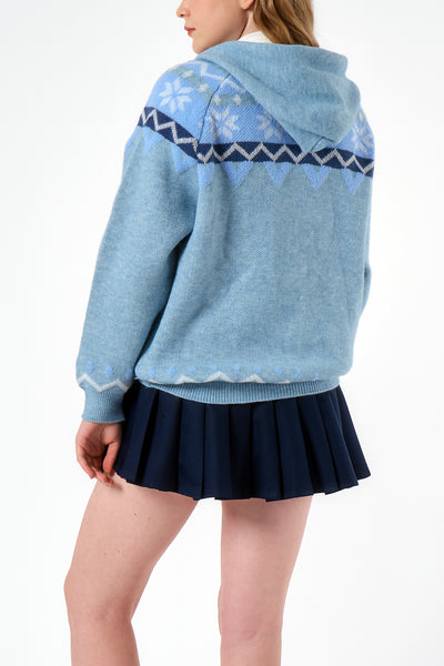 storets.com Queeny Intarsia Sweater Jacket