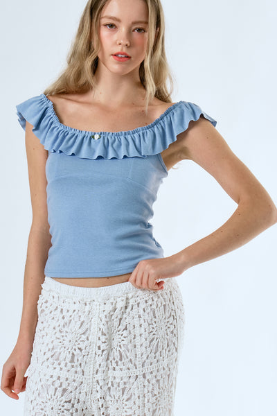 storets.com Ridley Ruffled Top