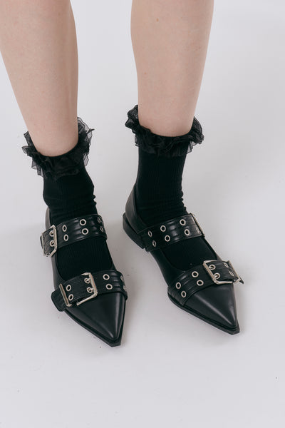 storets.com Ruffled Lace Socks