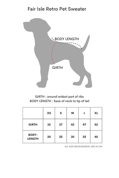 storets.com [STORETS X COSONNE] Fair Isle Retro Pet Sweater(for pet)