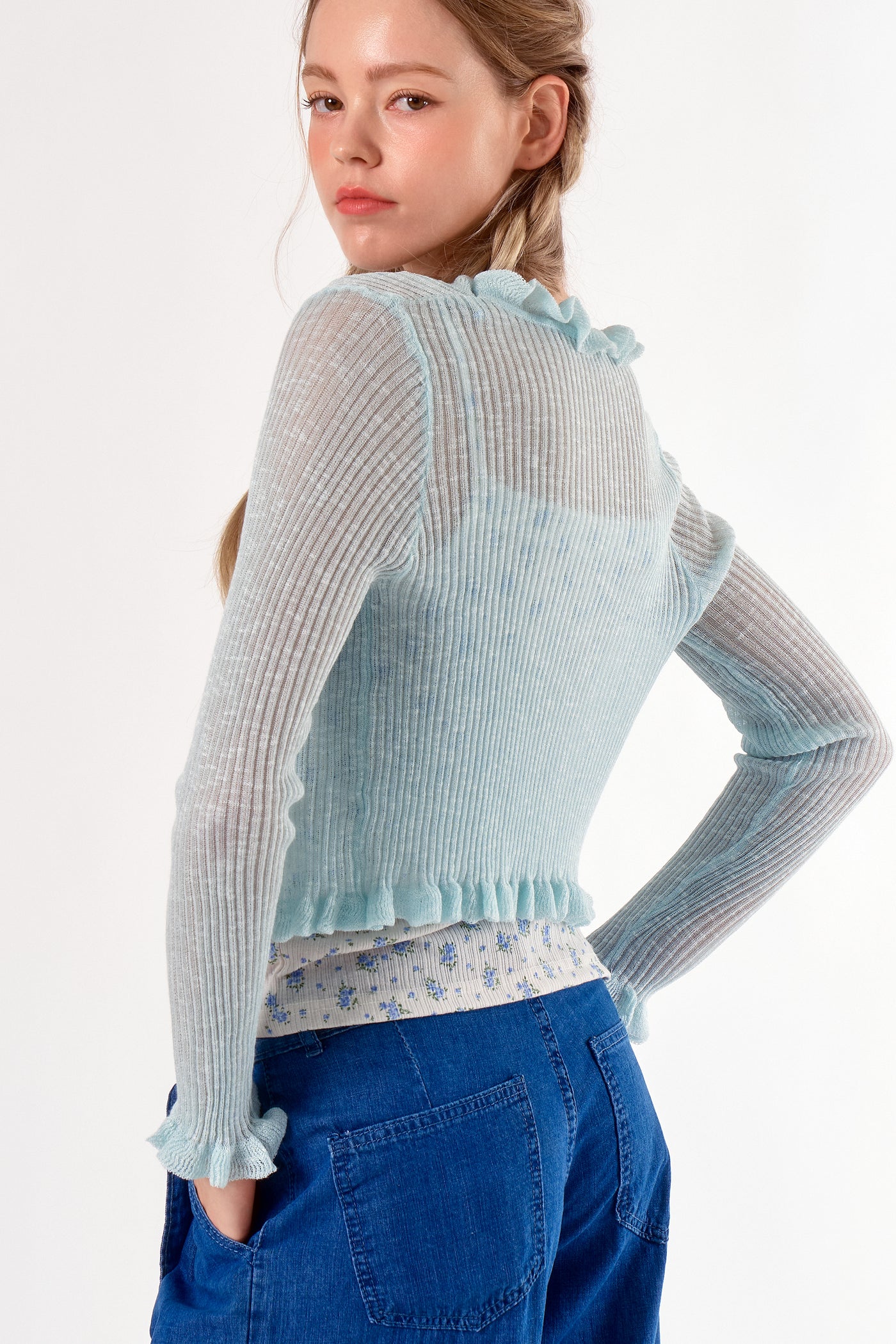 storets.com Scottie Ruffled Cardi