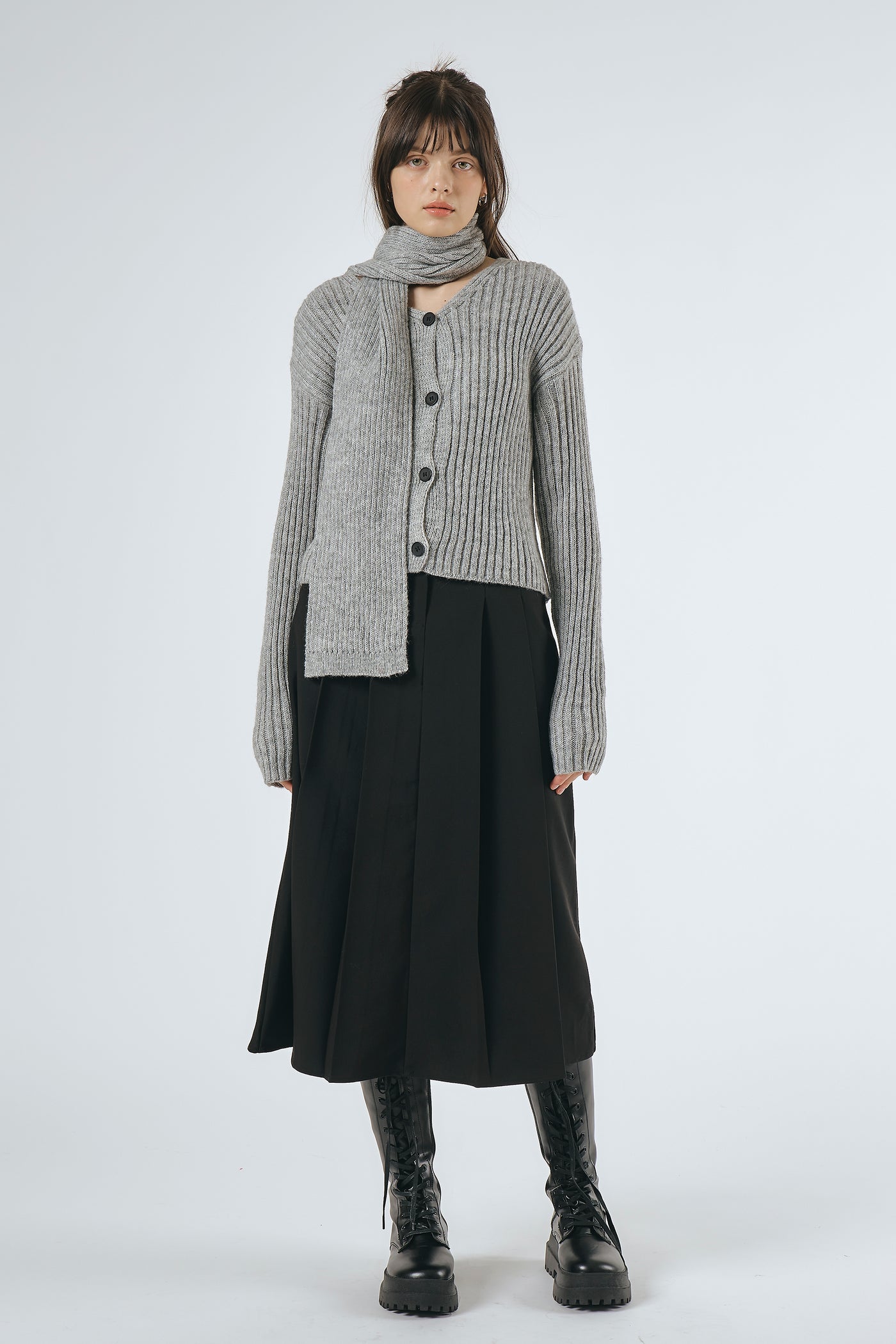 storets.com Cathia Pleated Midi Skirt