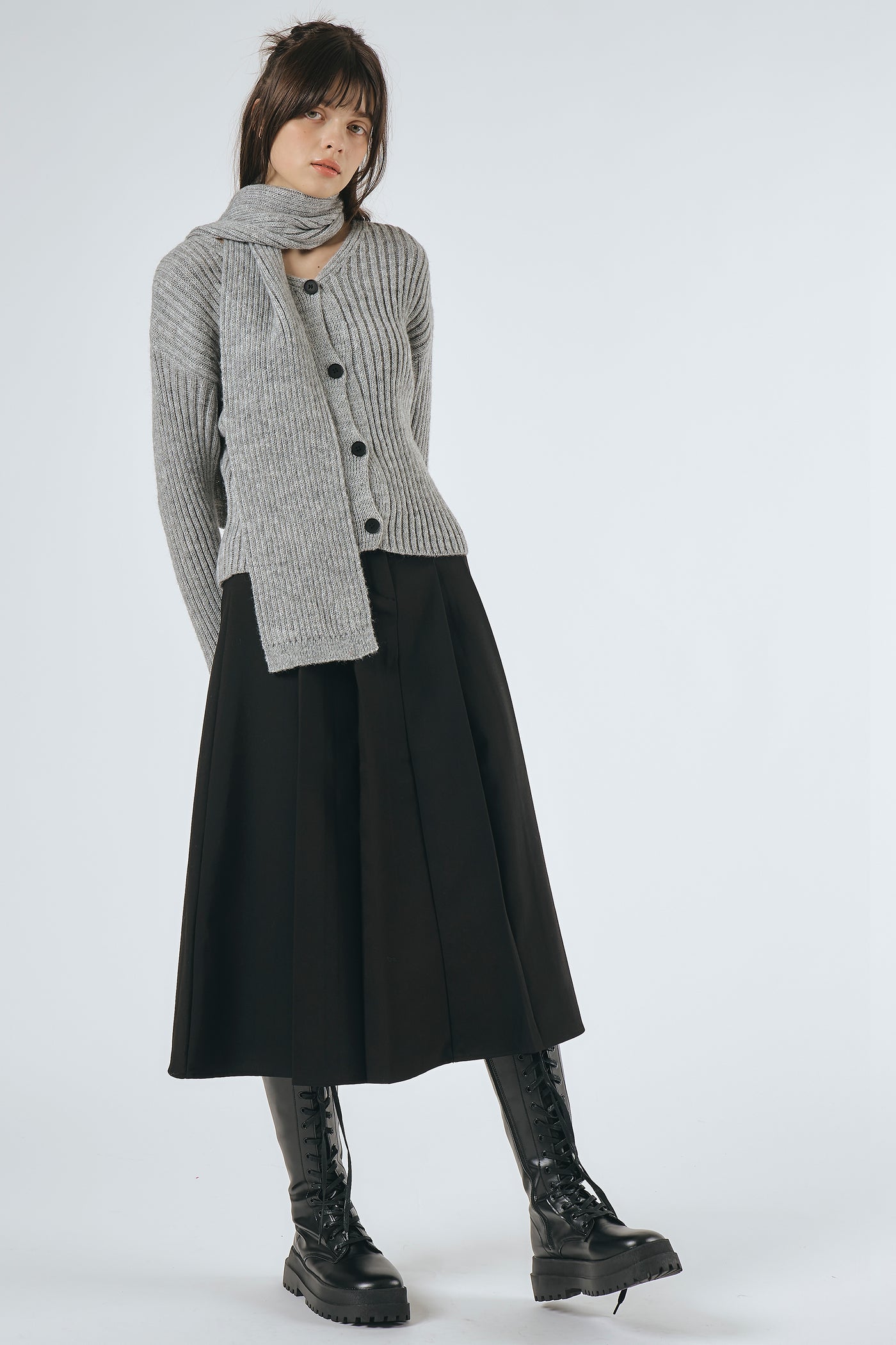 storets.com Cathia Pleated Midi Skirt