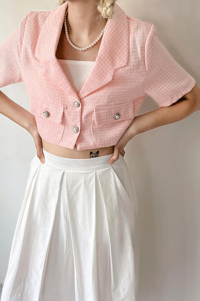 storets.com Talia Tweed Crop Jacket