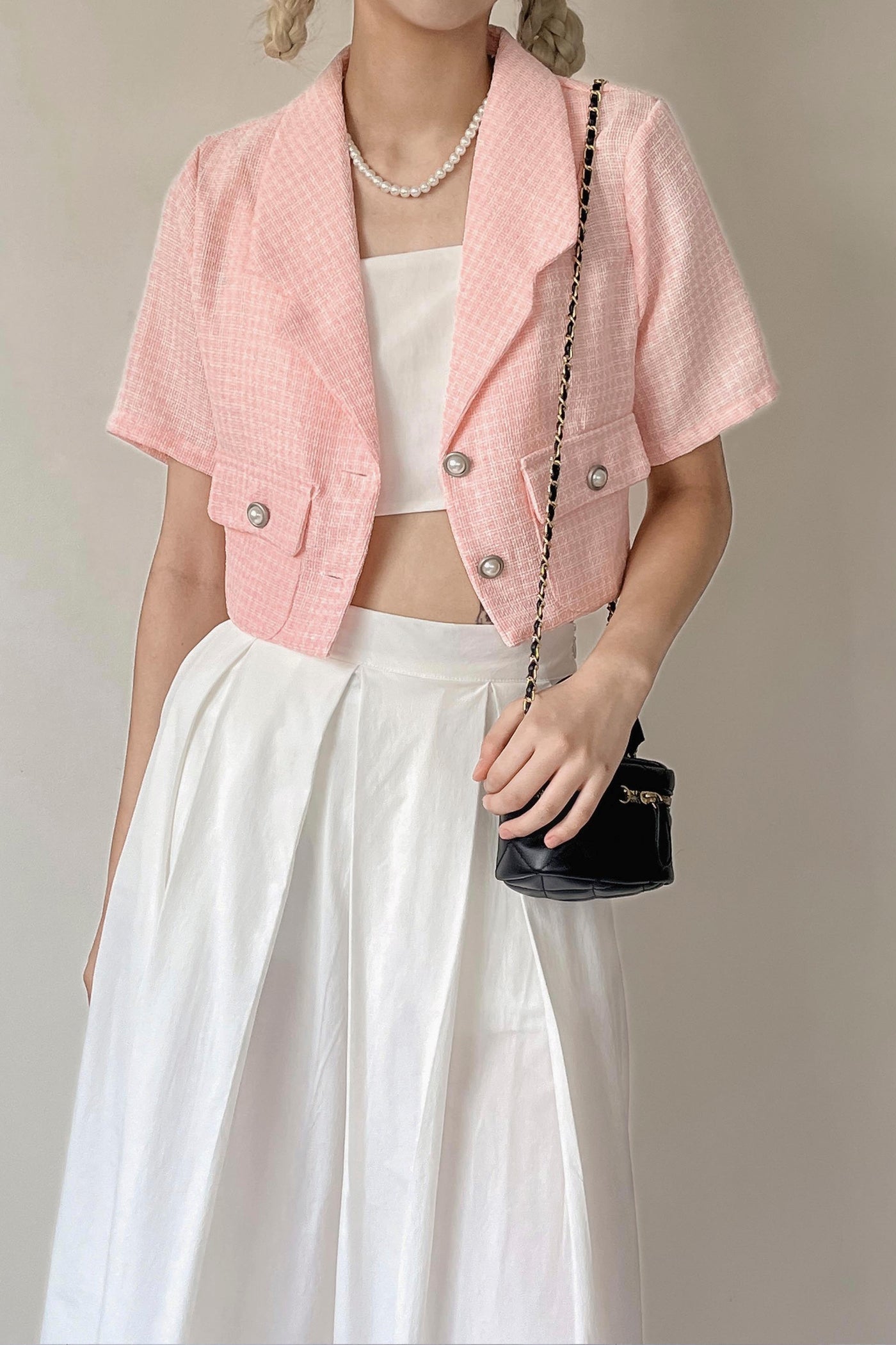 storets.com Talia Tweed Crop Jacket