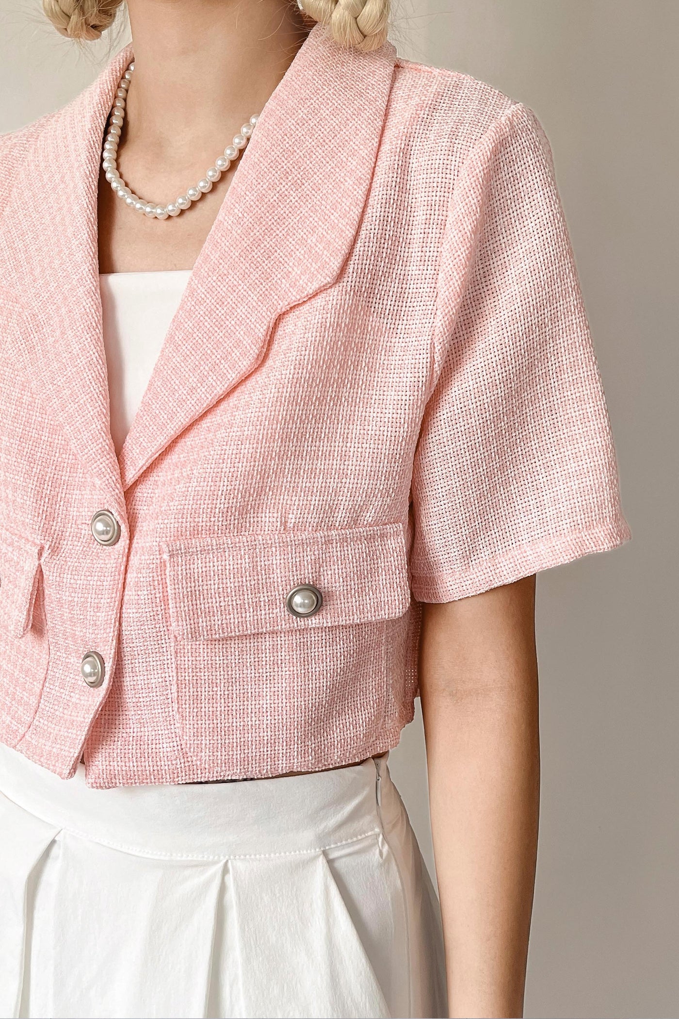 storets.com Talia Tweed Crop Jacket