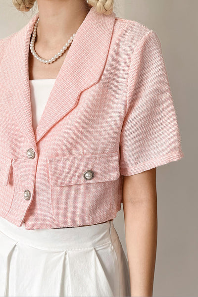 storets.com Talia Tweed Crop Jacket
