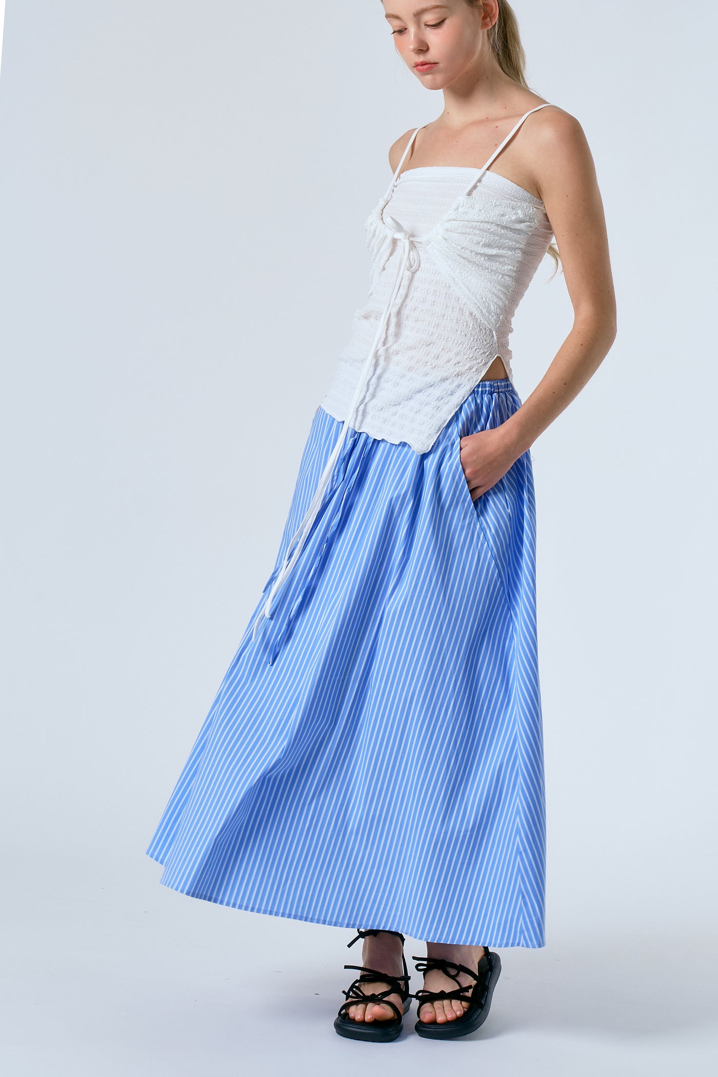 storets.com Julietta Striped Skirt