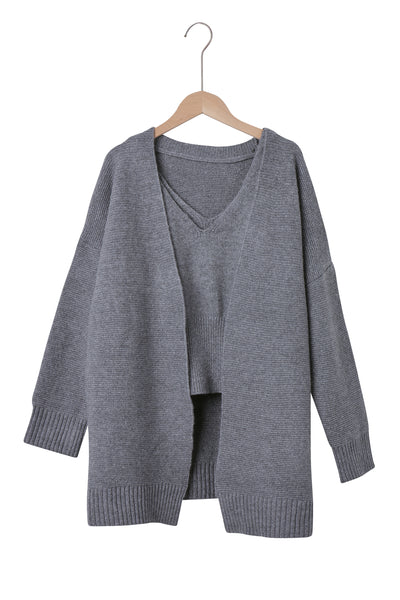 storets.com Chantal Oversized Knitted Top and Cardi Set