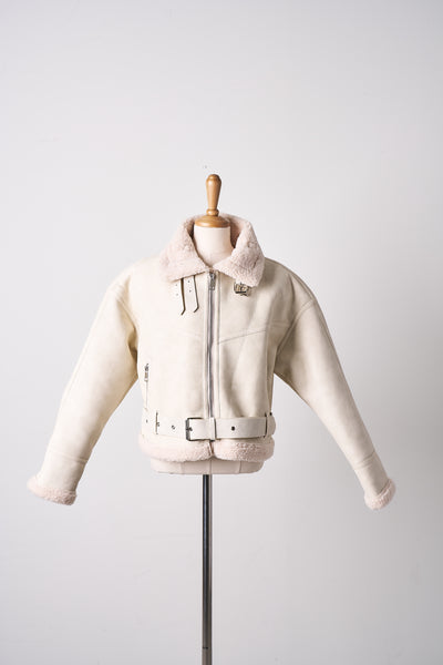 storets.com Dilla Faux Shearling Aviator Jacket