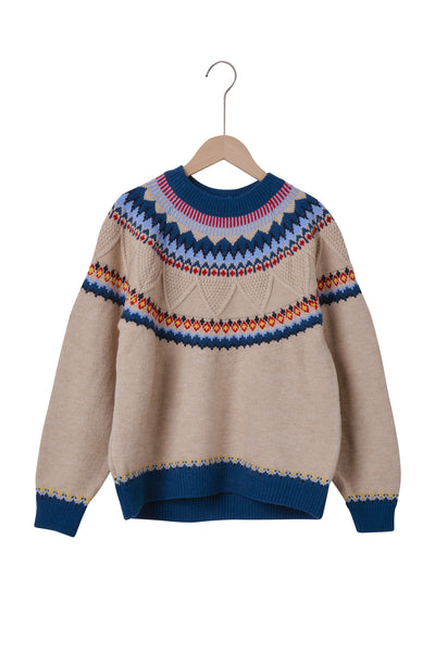 storets.com Mindy Intarsia Nordic Sweater
