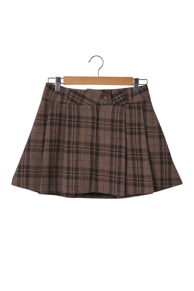 storets.com Amber Pleated Tartan Mini Skort