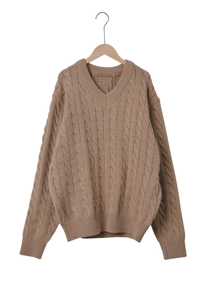 storets.com Gemma Cable Knitted Top (SUSTAINABLE)