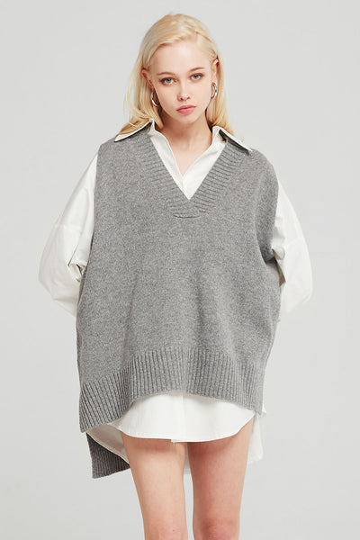 storets.com Lyla Oversized Knit Vest