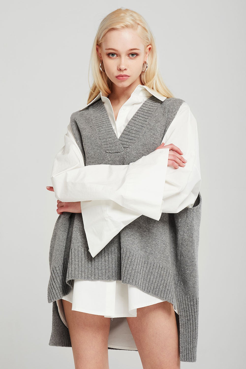 storets.com Lyla Oversized Knit Vest