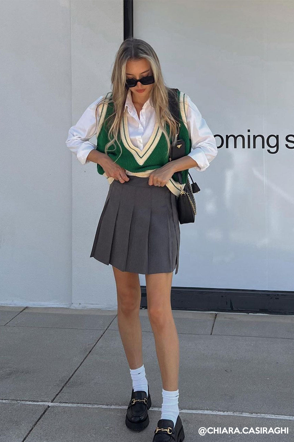 storets.com Allie Belted Pleated Skirt