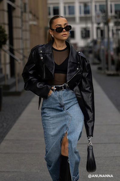 storets.com Emma Cropped Rider Jacket