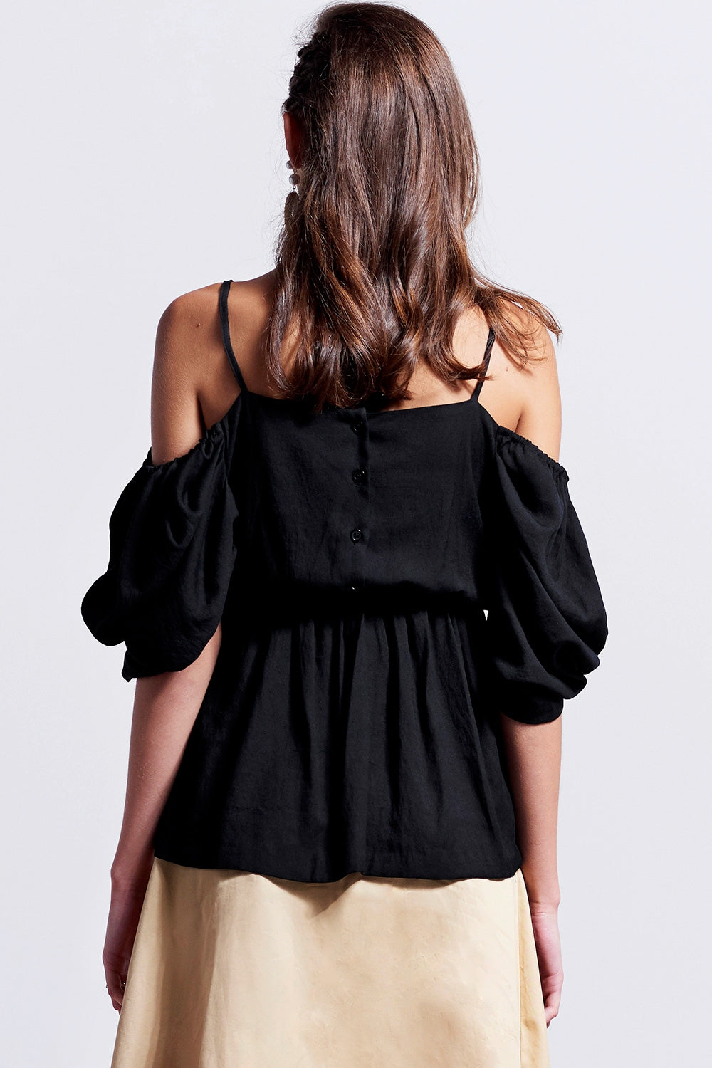 storets.com Sofia Cold Shoulder Blouse