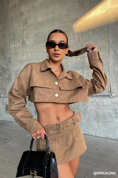 storets.com Tiffany Cropped Trench Jacket