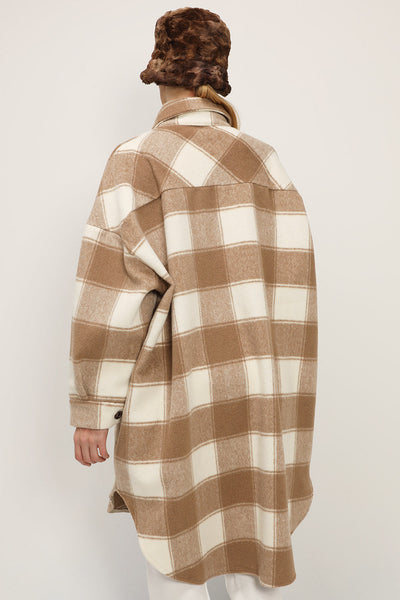 storets.com Ada Oversized Plaid Shirt Jacket