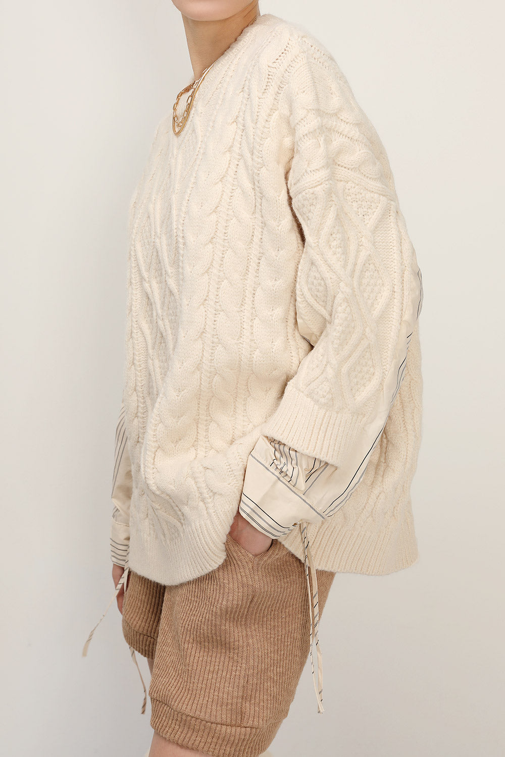 storets.com Kathy Shirt Combo Knit Pullover