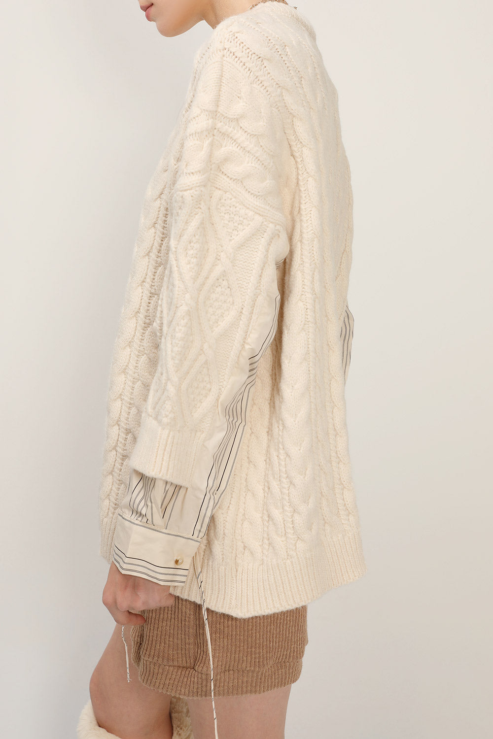 storets.com Kathy Shirt Combo Knit Pullover