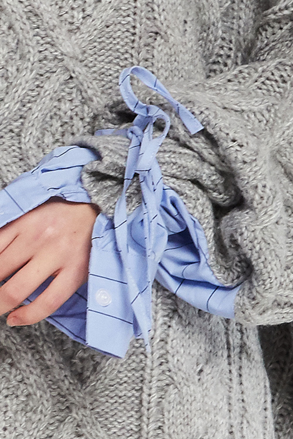 storets.com Sadie Shirt Combo Knit Pullover