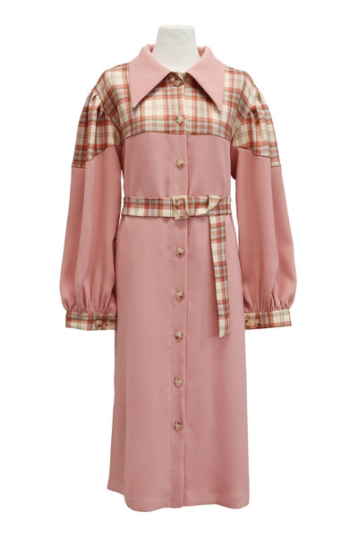 storets.com Sydney Plaid Block Coat w/Belt