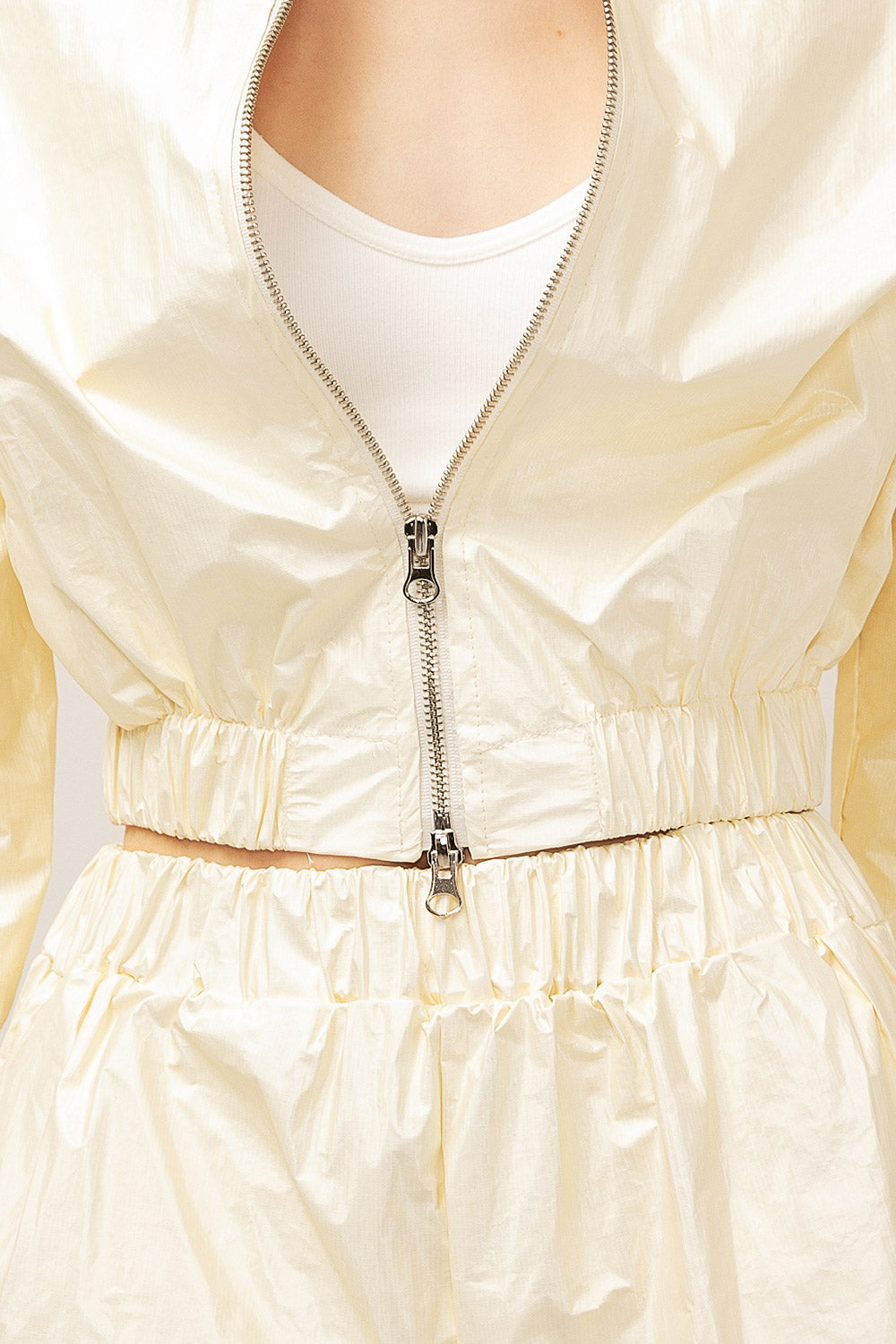 storets.com Sofia Crinkled Bomber Jacket