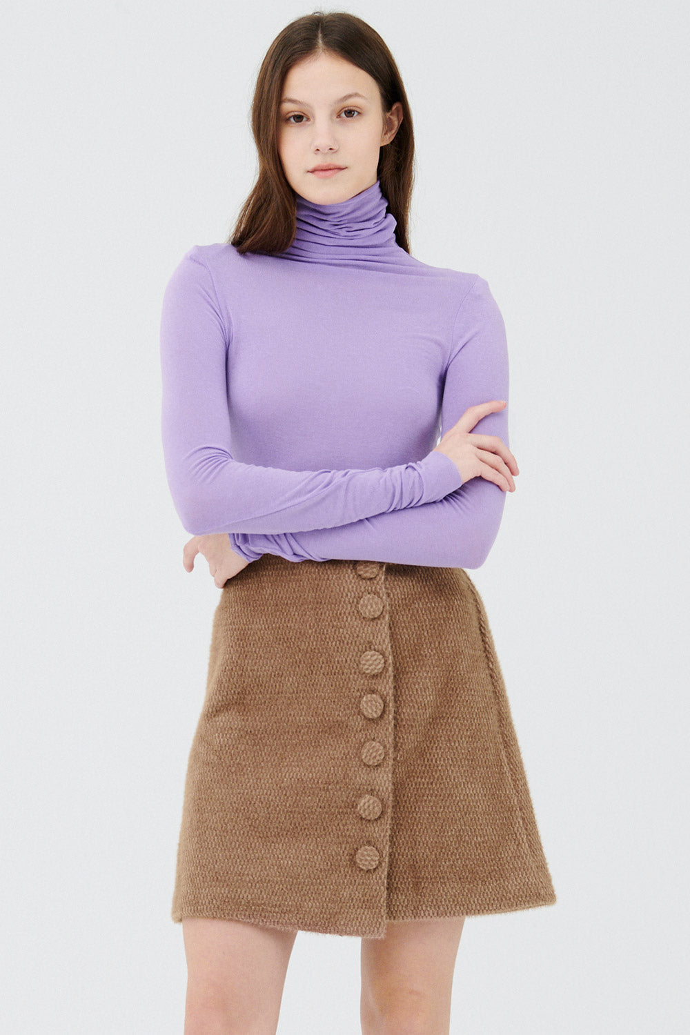 storets.com Zoe High Neck Long Sleeve Top