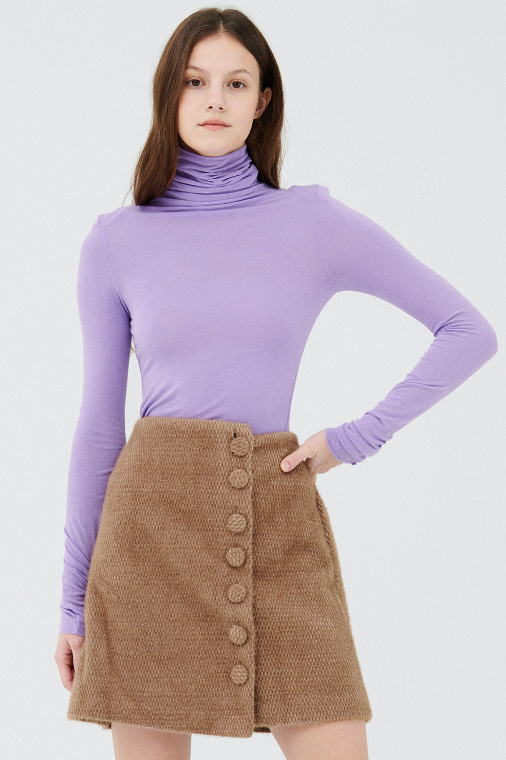 storets.com Zoe High Neck Long Sleeve Top