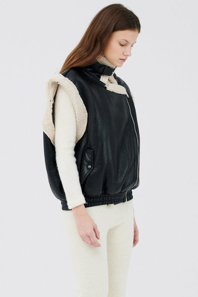 storets.com Arya Faux Shearling Vest