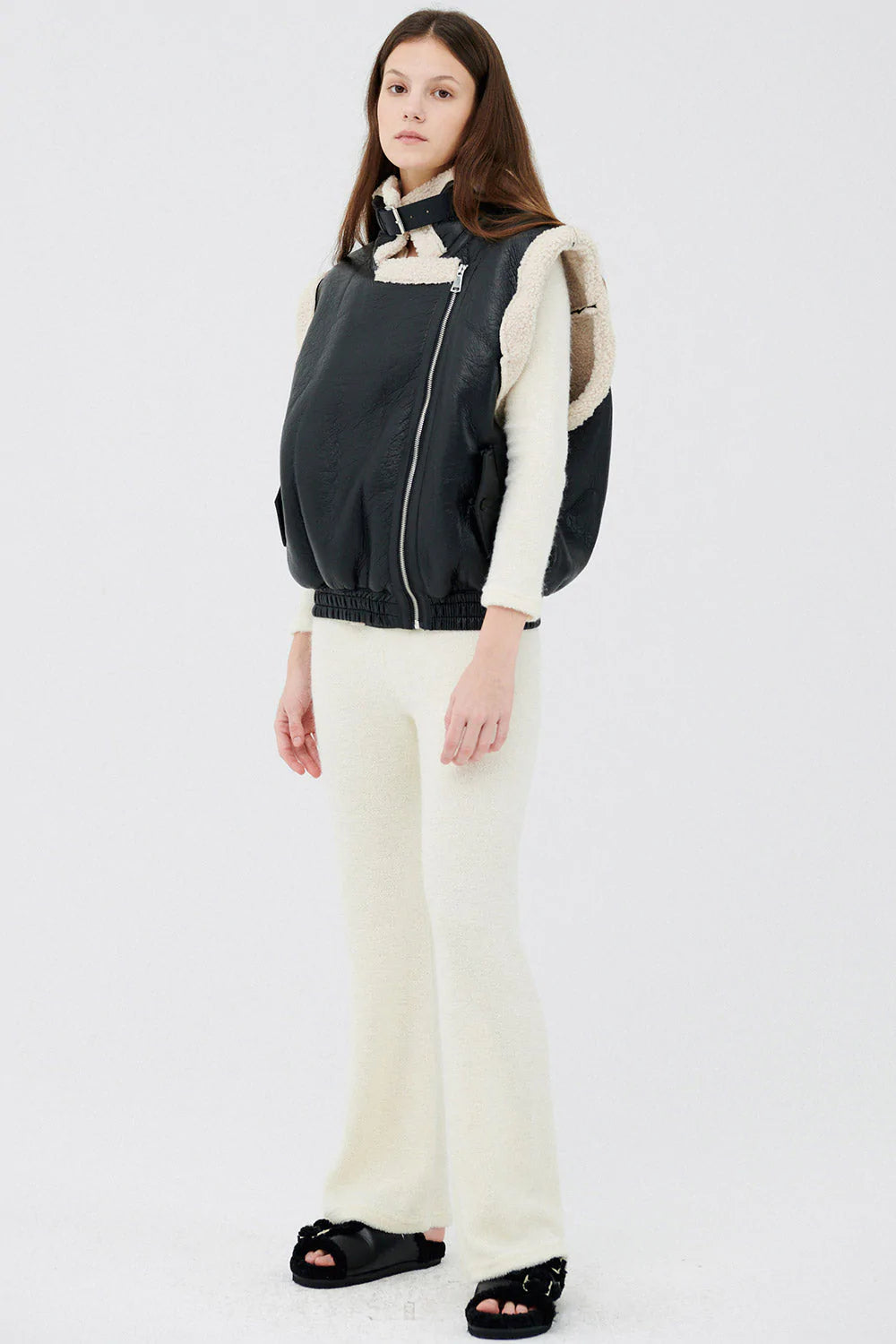 storets.com Arya Faux Shearling Vest