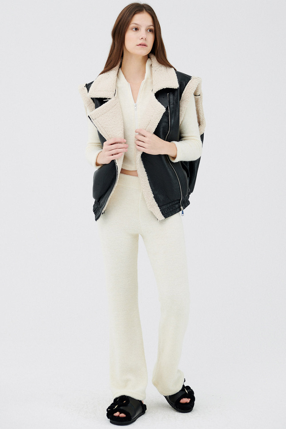 storets.com Arya Faux Shearling Vest